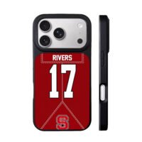 RIVERS 17 NC State football jersey design iPhone 17 Pro Max Black Case