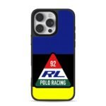 RL Polo Racing 92 color block logo iPhone 16 Pro Max Black Case