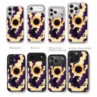 Roaring black panther solar eclipse Chris Brown Phone Case Black Electroplated Silver For Iphone 11 To 17