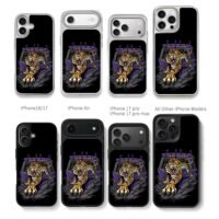 Roaring tiger at Tiger Stadium Chris Brown Phone Case Black Electroplated Silver For Iphone 11 To 17