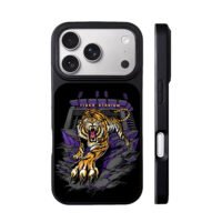 Roaring tiger at Tiger Stadium iPhone 17 Pro Max Black Case