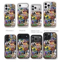 Roblox avatar snack meme collage Chris Brown Phone Case Black Electroplated Silver For Iphone 11 To 17