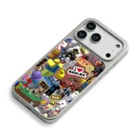 Roblox avatar snack meme collage iPhone 17 Pro Max Electroplated Silver Case2