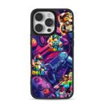 Roblox avatars and game controllers iPhone 16 Pro Max Black Case