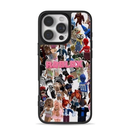 Roblox avatars minion Mario Coke MM iPhone 16 Pro Max Black Case