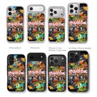 Roblox blocky avatars game world Chris Brown Phone Case Black Electroplated Silver For Iphone 11 To 17