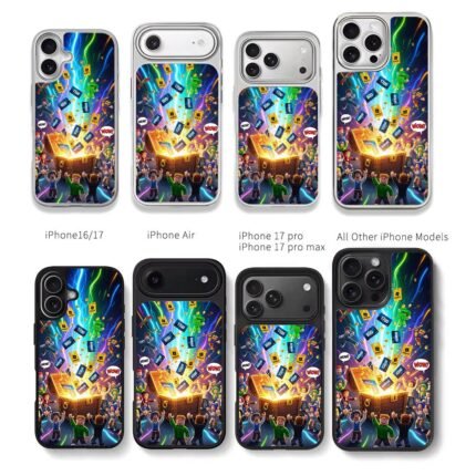Roblox chars cheer Robux from chest Chris Brown Phone Case Black Electroplated Silver For Iphone 11 To 17