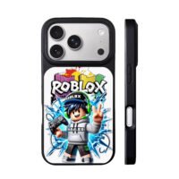 Roblox gamer with controller peace iPhone 17 Pro Max Black Case