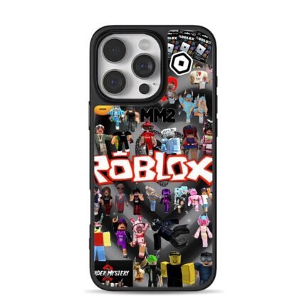 Roblox MM2 murder mystery 2 avatars iPhone 16 Pro Max Black Case
