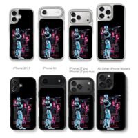 RoboCop firing gun ED209 posters Chris Brown Phone Case Black Electroplated Silver For Iphone 11 To 17