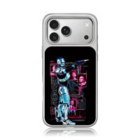RoboCop firing gun ED209 posters iPhone 17 Pro Max Electroplated Silver Case1