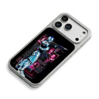 RoboCop firing gun ED209 posters iPhone 17 Pro Max Electroplated Silver Case2