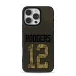 Rodgers 12 camo jersey design iPhone 16 Pro Max Black Case