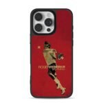 Roger Federer tennis swing red art iPhone 16 Pro Max Black Case