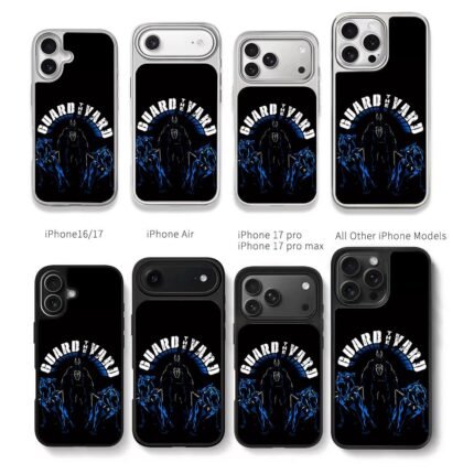 Roman Reigns GuardTheYard blue dogs Chris Brown Phone Case Black Electroplated Silver For Iphone 11 To 17