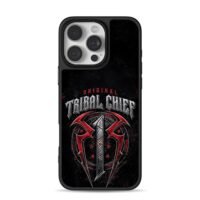 Roman Reigns Tribal Chief WWE logo iPhone 16 Pro Max Black Case