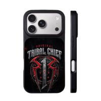 Roman Reigns Tribal Chief WWE logo iPhone 17 Pro Max Black Case