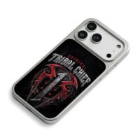 Roman Reigns Tribal Chief WWE logo iPhone 17 Pro Max Electroplated Silver Case2