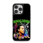 Ronaldinho FC Barcelona soccer art iPhone 16 Pro Max Black Case