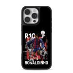 Ronaldinho R10 soccer star collage iPhone 16 Pro Max Black Case