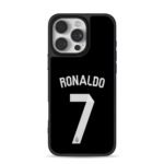 Ronaldo 7 Real Madrid jersey print iPhone 16 Pro Max Black Case