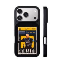 Ronaldo Nazario Inter Milan poster iPhone 17 Pro Max Black Case