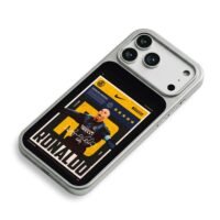 Ronaldo Nazario Inter Milan poster iPhone 17 Pro Max Electroplated Silver Case2