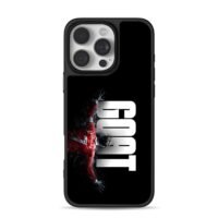 Ronaldo No7 GOAT football art iPhone 16 Pro Max Black Case