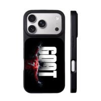 Ronaldo No7 GOAT football art iPhone 17 Pro Max Black Case