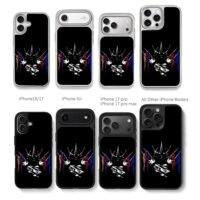 Ronin Warriors samurai with tassels Chris Brown Phone Case Black Electroplated Silver For Iphone 11 To 17