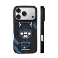 Rookaebi tactical wolf cartoon armor iPhone 17 Pro Max Black Case