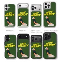 Rory McIlroy golf celebrating Chris Brown Phone Case Black Electroplated Silver For Iphone 11 To 17