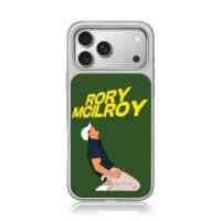 Rory McIlroy golf celebrating iPhone 17 Pro Max Electroplated Silver Case1