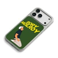 Rory McIlroy golf celebrating iPhone 17 Pro Max Electroplated Silver Case2