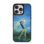 Rory McIlroy golf swing painting iPhone 16 Pro Max Black Case