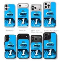 Ross Chastain WWEX Racing No1 blue Chris Brown Phone Case Black Electroplated Silver For Iphone 11 To 17