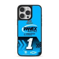 Ross Chastain WWEX Racing No1 blue iPhone 16 Pro Max Black Case