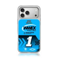 Ross Chastain WWEX Racing No1 Chevy iPhone 17 Pro Max Electroplated Silver Case1