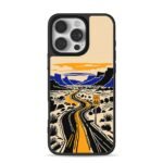 Route 66 desert winding highway iPhone 16 Pro Max Black Case