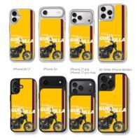 Royal Enfield Guerrilla 450 yellow Chris Brown Phone Case Black Electroplated Silver For Iphone 11 To 17