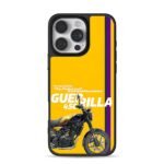 Royal Enfield Guerrilla 450 yellow iPhone 16 Pro Max Black Case