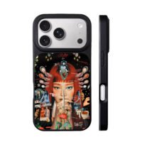 Ruby art redhead girl rose dagger iPhone 17 Pro Max Black Case