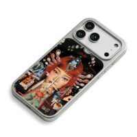 Ruby art redhead girl rose dagger iPhone 17 Pro Max Electroplated Silver Case2