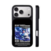 Ruby Edelweiss blue snow girl art Phone Case for iPhone 11-17 & Samsung Galaxy S24-S26 - Image 3