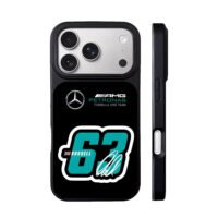 Russell 63 Mercedes AMG Petronas F1 iPhone 17 Pro Max Black Case