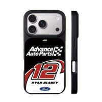 Ryan Blaney 12 NASCAR Ford Advance iPhone 17 Pro Max Black Case