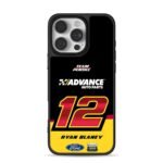 Ryan Blaney 12 Penske Ford NASCAR iPhone 16 Pro Max Black Case