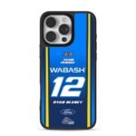 Ryan Blaney 12 Penske Wabash Ford iPhone 16 Pro Max Black Case