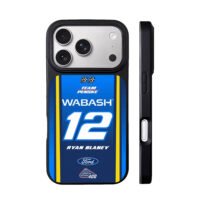 Ryan Blaney 12 Penske Wabash Ford iPhone 17 Pro Max Black Case
