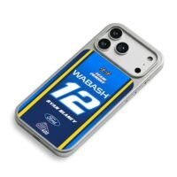 Ryan Blaney 12 Penske Wabash Ford iPhone 17 Pro Max Electroplated Silver Case2